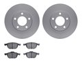 Dynamic Friction Co 4602-80002, Geospec Rotors with 5000 Euro Ceramic Brake Pads, Silver 4602-80002